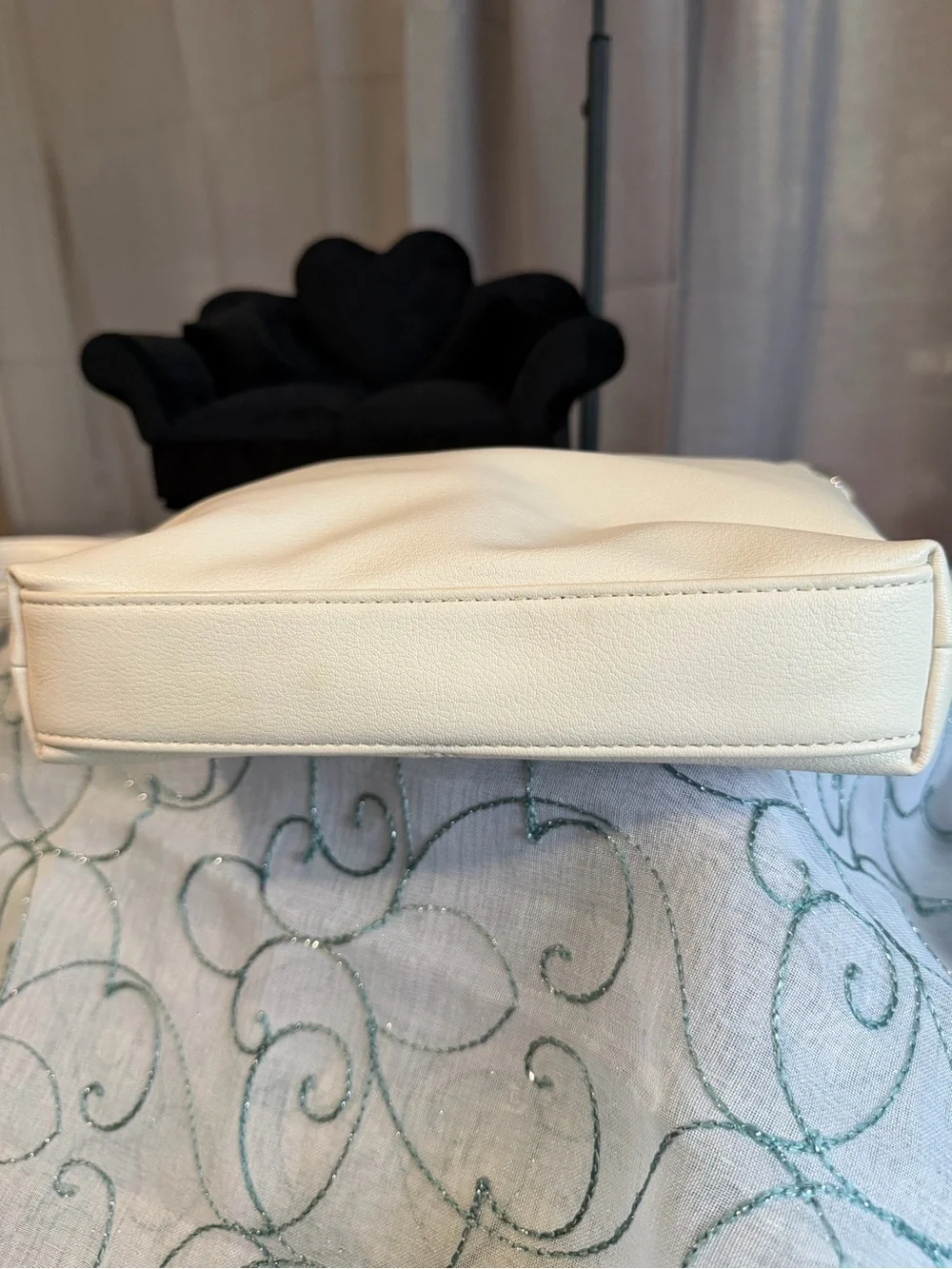Nine West Coralia Crossbody Bag Optic White Silver Hardware